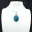 Pendentif en Apatite Bleue de Madagascar - Pierre Naturelle — 5