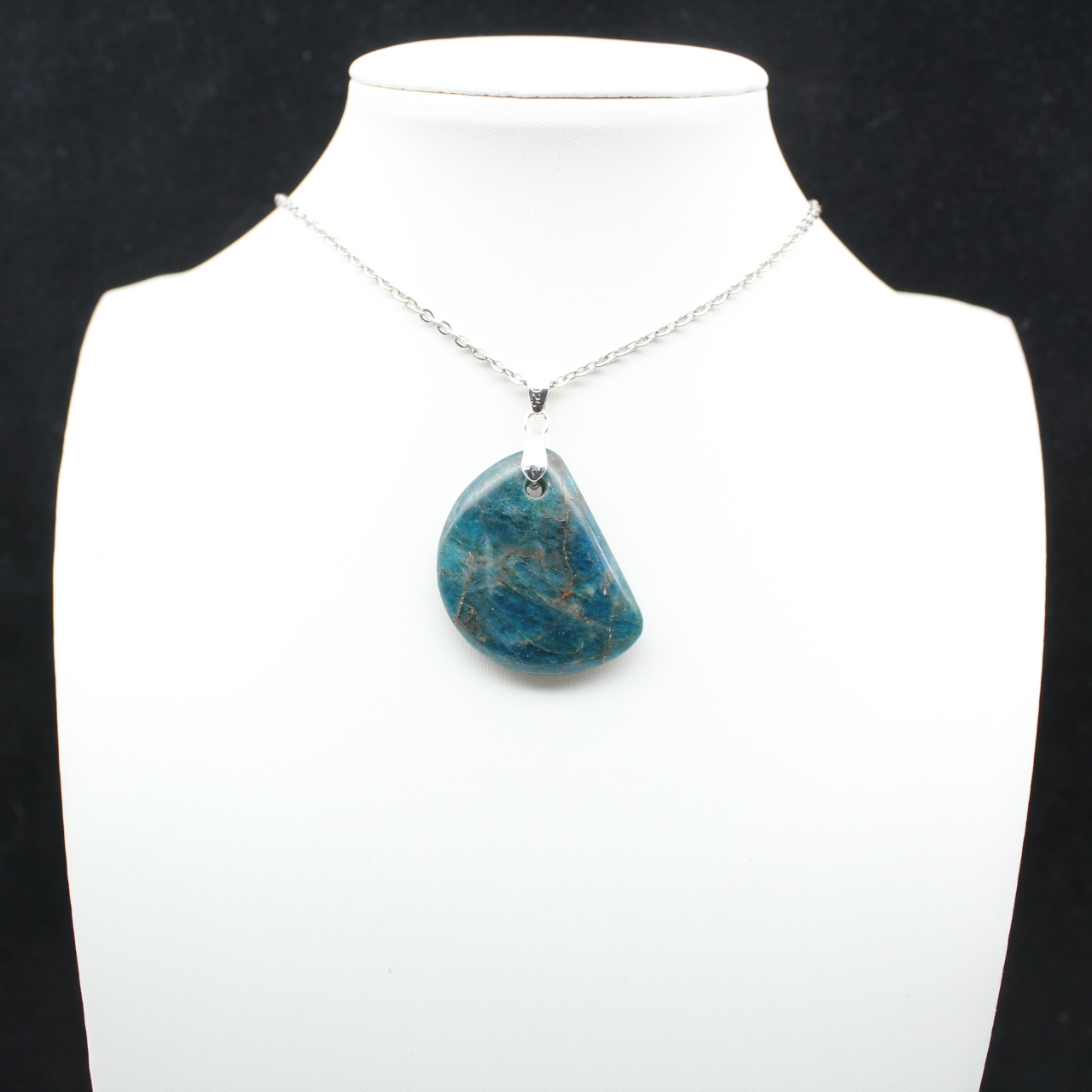 Pendentif Apatite Madagascar - Pierre Fine de Collection