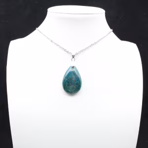 Pendentif Apatite Bleue Madagascar - Petit Spécimen Précieux