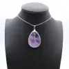 Pendentif Améthyste - Bijou Minéral Naturel - 0