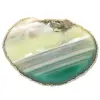 Agate verte en tranche – Spécimen naturel du Brésil 210 g - 0