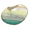 Agate verte en tranche – Spécimen naturel du Brésil 210 g - 1