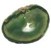 Tranche d'agate verte naturelle – Pièce décorative 250 g - 0