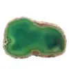 Agate verte en tranche – Spécimen minéral Brésil 315 g - 0