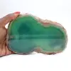 Agate verte en tranche – Spécimen minéral Brésil 315 g - 3