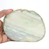 Tranche d'agate naturelle teintée vert – Brésil 240 g - 3