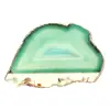Agate verte Brésil – Tranche polie de 190 g - 1