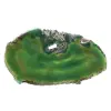 Tranche d'agate verte – Pierre naturelle 225 g, Brésil - 0