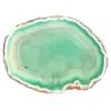 Tranche d'agate naturelle verte – Spécimen léger 170 g - 1