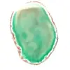 Agate verte du Brésil tranchée – Pierre 215 g - 1