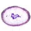Tranche de Minéral Agate Violette - Provenance Brésil - 0