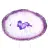 Tranche de Minéral Agate Violette - Provenance Brésil