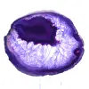 Décoration en Pierre : Tranche d'Agate Brésilienne Violette - 1