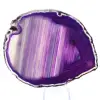 Spécimen d'Agate du Brésil, Tranche Colorée Violette - 1