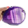 Spécimen d'Agate du Brésil, Tranche Colorée Violette - 3