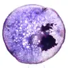 Tranche d'Agate Massive du Brésil, Nuances Violettes - 0