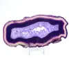 Agate en Tranche Fine, Coloration Violette du Brésil - 1
