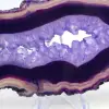 Agate en Tranche Fine, Coloration Violette du Brésil - 2