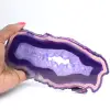 Agate en Tranche Fine, Coloration Violette du Brésil - 3