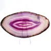 Plaque de Minéral Agate Violette, Origine Brésilienne - 1