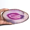 Plaque de Minéral Agate Violette, Origine Brésilienne - 3