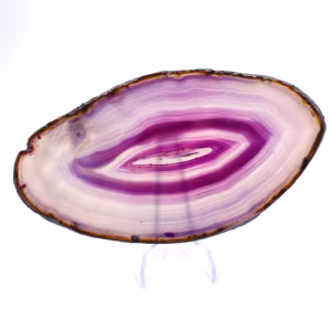 Plaque de Minéral Agate Violette, Origine Brésilienne