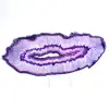 Décoration Minérale : Tranche d'Agate Violette Brésil - 1