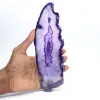 Spécimen d'Agate Allongée Violette du Brésil en Tranche - 3