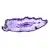 Spécimen d'Agate Allongée Violette du Brésil en Tranche