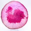 Agate en tranche teinté rose naturelle - 1