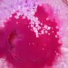 Agate en tranche teinté rose naturelle - 2