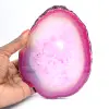 Agate brésilienne teinté rose polie - 3