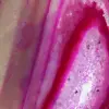 Agate en tranche teinté rose polie - 2