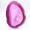 Tranche polie d’agate rose teinté - 4