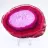 Tranche décorative d’agate rose teinté