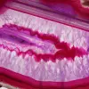 Agate polie teinté rose décorative - 2