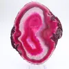 Tranche d’agate naturelle teinté rose - 0