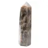 Prisme en Pierre de Lune Noire de Madagascar - Microcline de Collection - 1