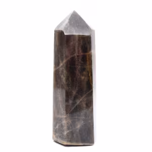 Prisme de Microcline Naturel - Pierre de Lune Noire Madagascar