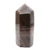 Prisme de Collection en Microcline - Pierre de Lune Noire Intense - 0
