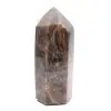 Prisme de Collection en Microcline - Pierre de Lune Noire Intense - 1