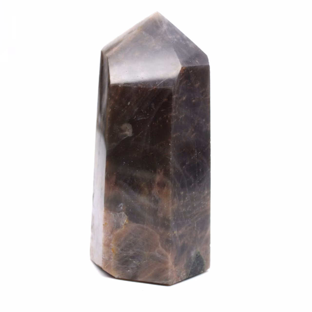 Prisme en Pierre de Lune Noire - Microcline de Madagascar Calibré