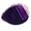 Tranche d'Agate du Brésil Teintée Violette pour Collection - 3