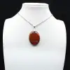 Collier Pendentif Jaspe Rouge - 2