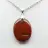 Collier Pendentif Jaspe Rouge
