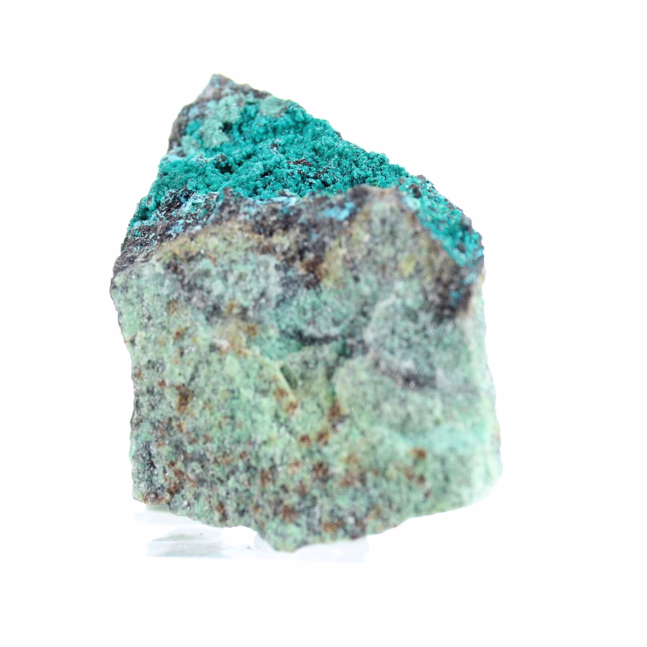 Spécimen de Brochantite Brute du Chili sur Socle