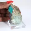 Brochantite Brute du Chili - Cristaux Naturels sur Socle - 1