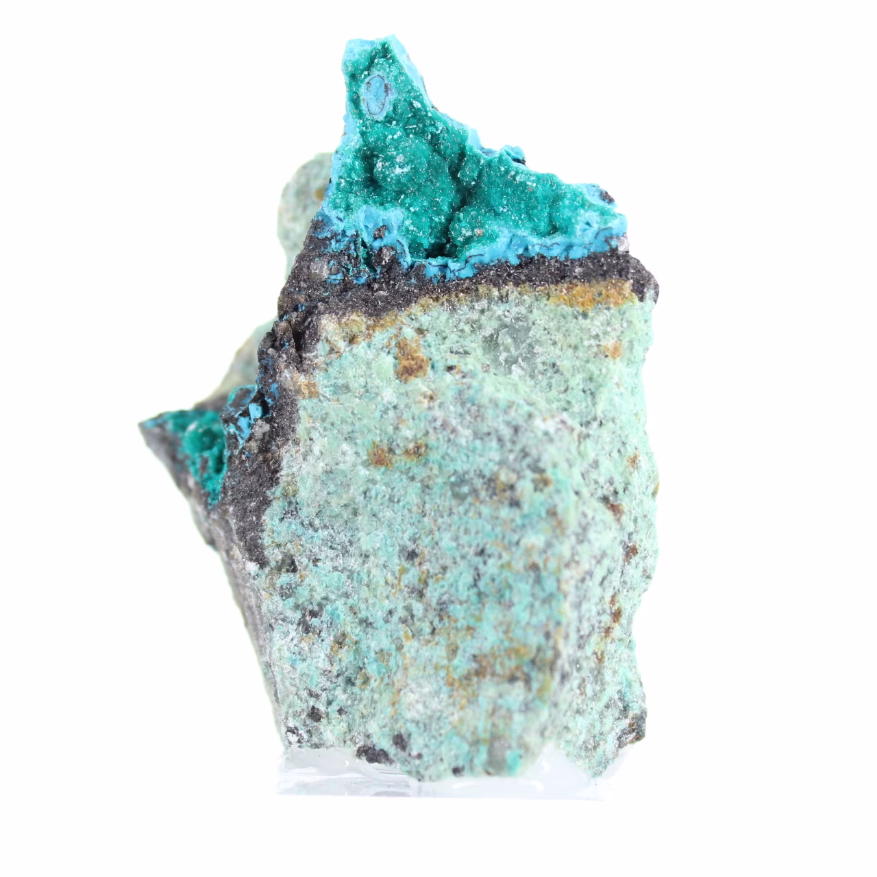 Brochantite Authentique du Chili - Cristaux sur Gangue