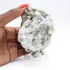 Pyrite octaédrique naturelle – Groupe de cristaux du Pérou - 9
